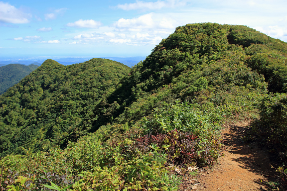 面白山山頂と仙台市街